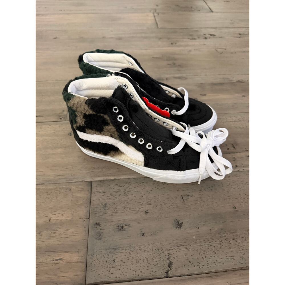 New vans SK8 camo Sherpa sneakers womens sz 6 - Picture 3 of 9